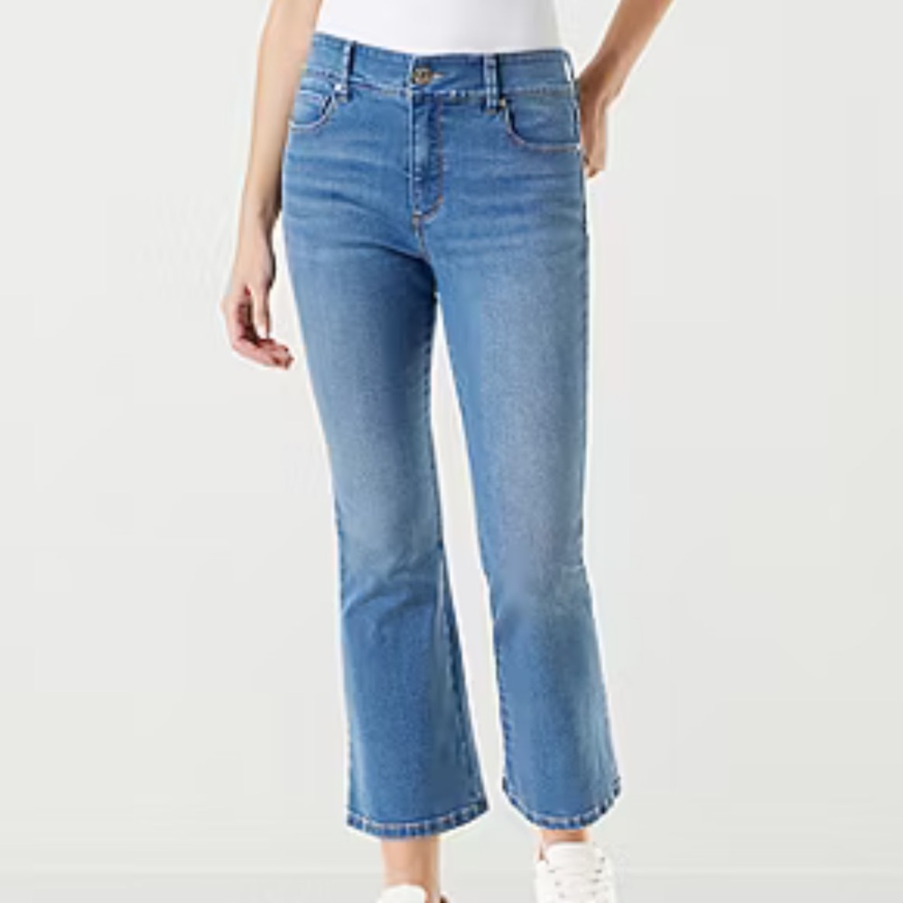 Gloria Vanderbilt Womens High Rise Tummy Sculpt Shape Effect Bootcut Jeans FF